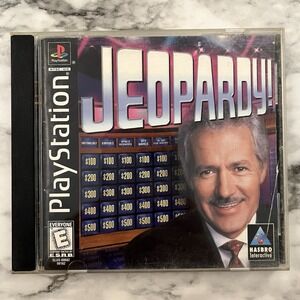 Jeopardy PlayStation Vintage 1998 Retro Video Game Game Show TV *Manual Included